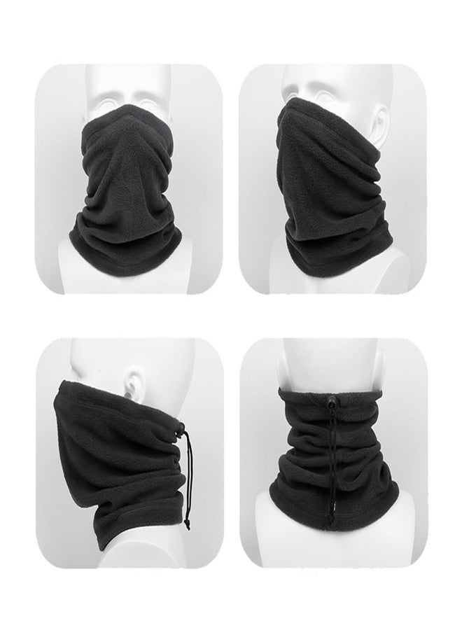 PuddingStation 6 Pieces Winter Neck Warmers Ski Face Mask Fleece Gaiter Windproof Face Covering Neck Gaiter Scarf (Black) (Dark Gray(6-pack)) - Image 3